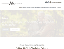 Tablet Screenshot of midwest-monuments.com